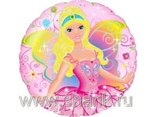 Шар фольга 18" "Фея" на розовом круге