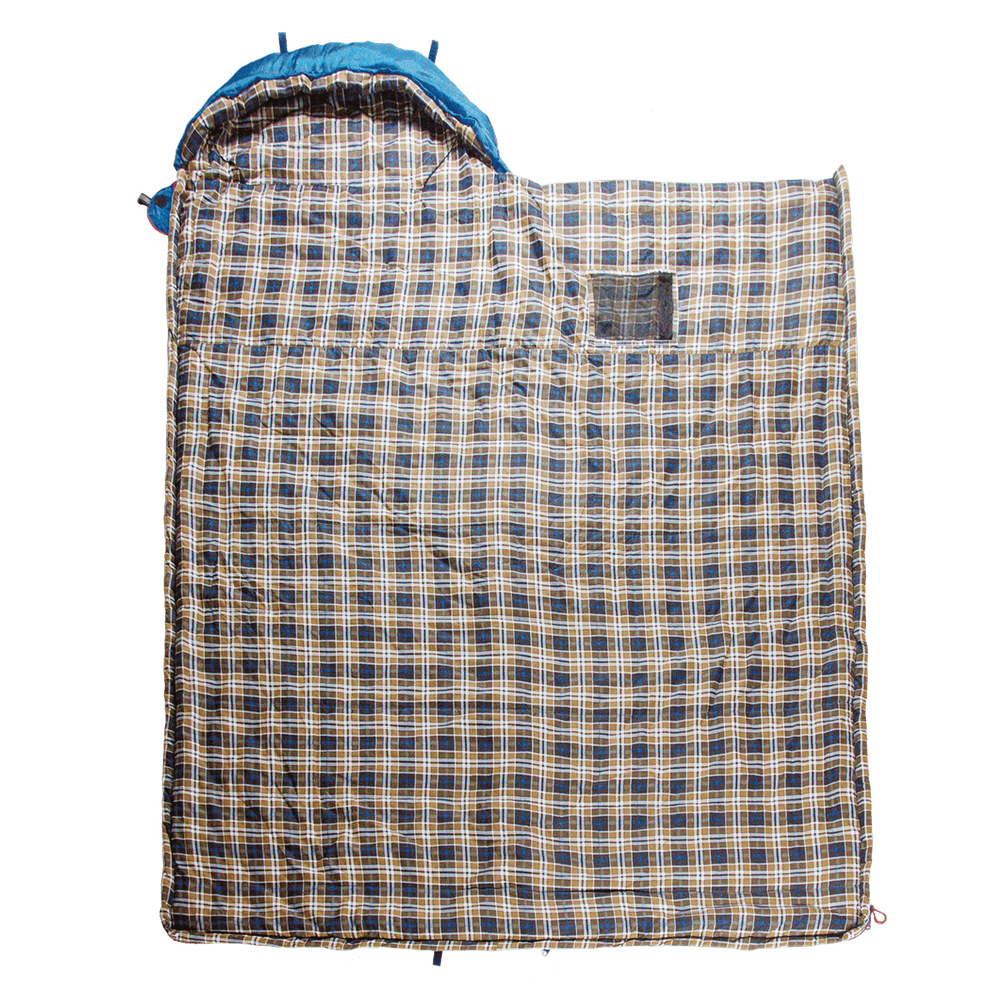 Спальный мешок одеяло BTrace Duvet 230*80 (0/-15) L серый/синий