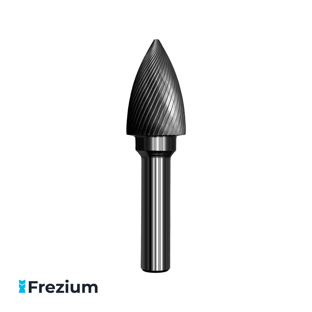 Борфреза твердосплавная по металлу 20x10x32x78 мм; Форма G