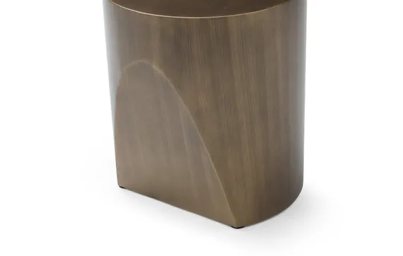Журнальный столик Stump Ø45х55 см, бронза