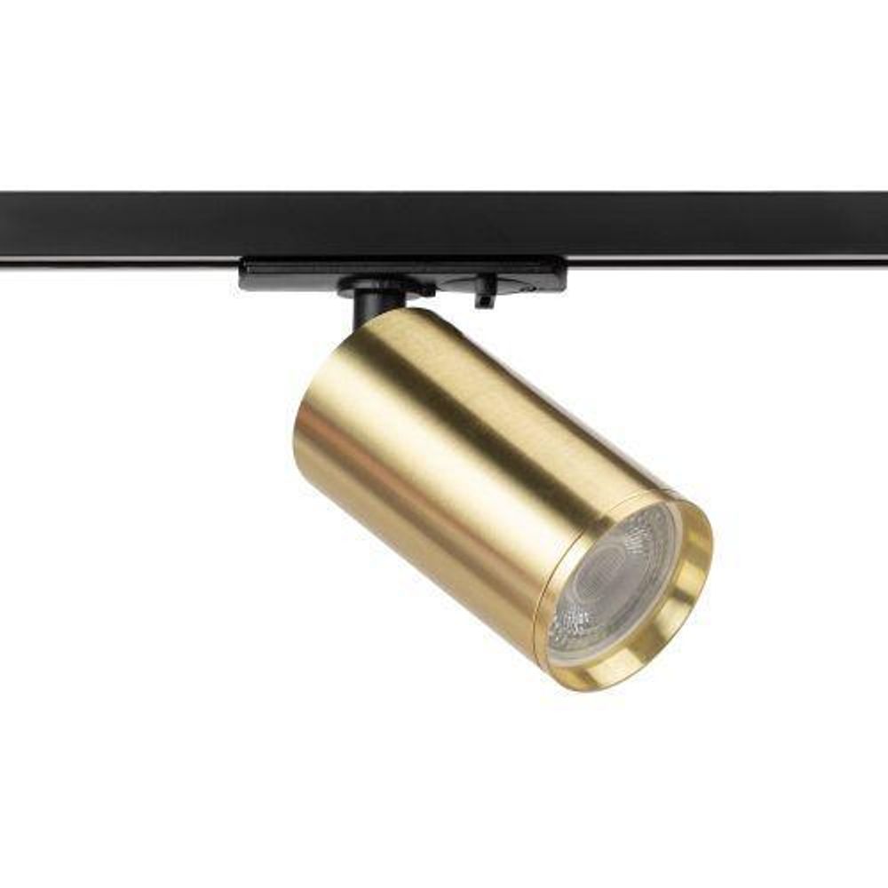 Светильник трековый TR39-GU10 MR16 1ф под лампу BS латунь Эра Б0053311