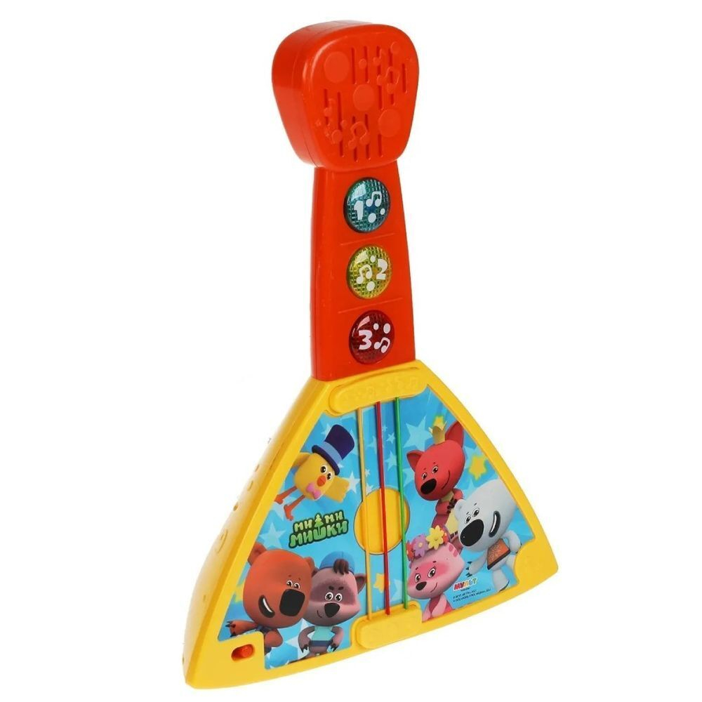Балалайка игрушечная Умка, Мимимишки, 19х10х7 см, 20 пес,звук,сказок, пластик, HT572-R