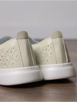 Мокасины летние с перфорацией