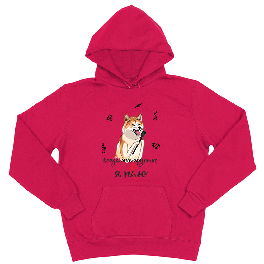 Толстовка "Акита поёт"