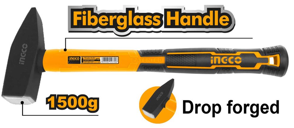Молоток слесарный 1500 г INGCO HMH881500