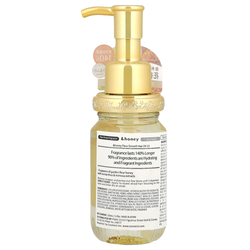 &honey, Увлажняющее масло для волос Fleur, Garden Fleur Honey, 100 мл (3,4 жидк. Унции)