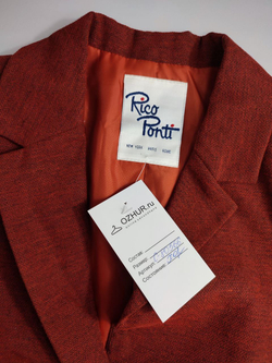 Пиджак Rico Ponti коричневый стильный 48 размер