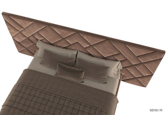 Кровать Кальвадос с широким изголовьем