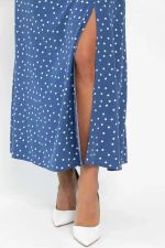 Платье Жара (синее/горох) П13968-16М LT Collection