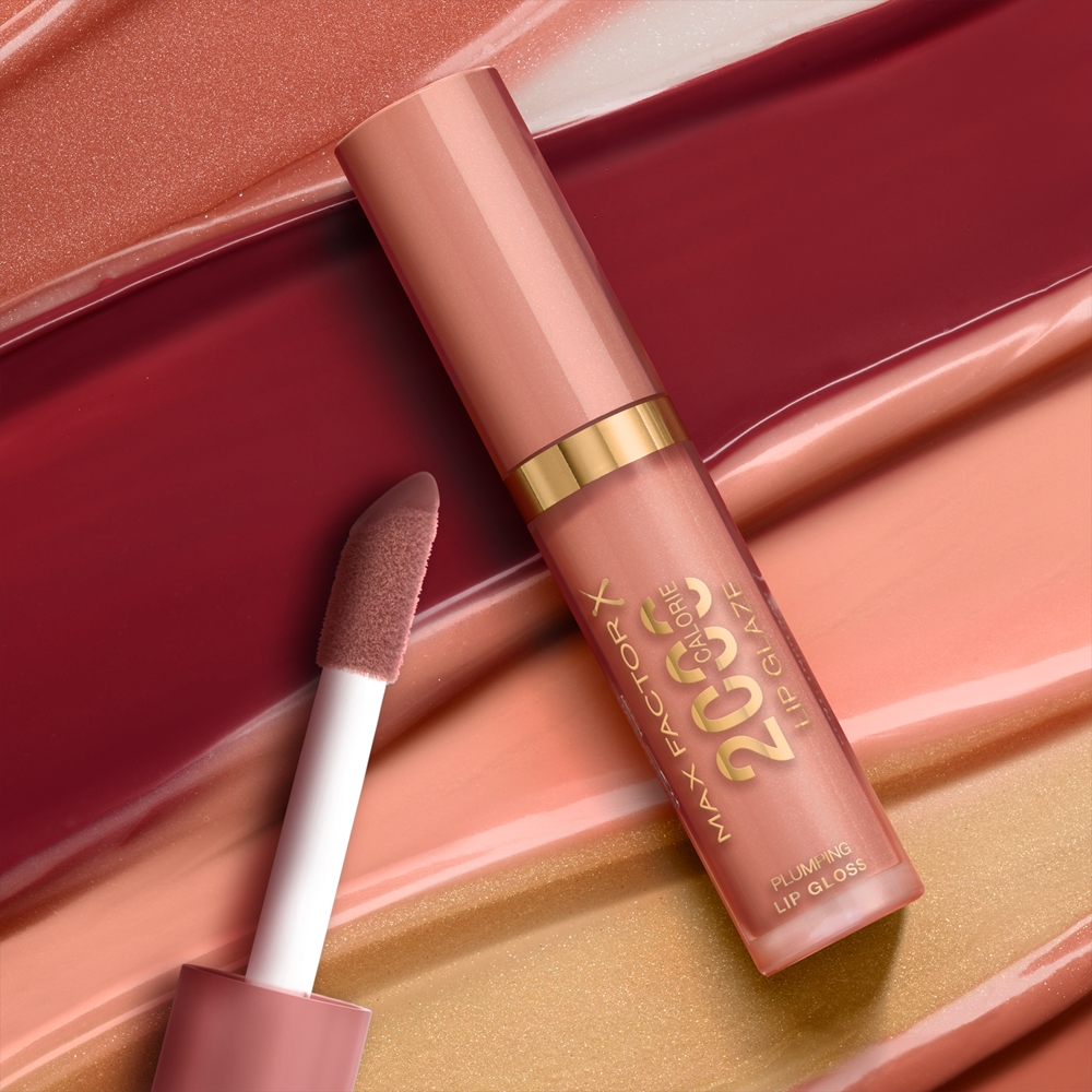 Max Factor 2000 Calorie Lip Glaze - Блеск для губ, придающий объем оттенок 075 Pink Fizz, 4 ml