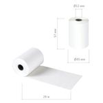 Чековая лента ТЕРМОБУМАГА 57 мм (диаметр 45 мм, длина 29 м, втулка 12 мм) КОМПЛЕКТ 12 шт., NBK