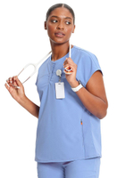 Топ медицинский женский Cherokee IN622A, голубой, M