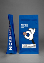 Брендированный квадропак для кофе 1000гр, 140 мкм. 140х325х95 мм