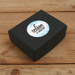 Наклейка стикер глянцевая круглая 40 мм 150 шт "Спасибо Обняли Приподняли"