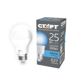 Лампочка светодиодная Е27 "Груша" 25Вт 6500К холодный свет 5 штук