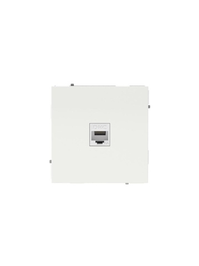 Розетка компьютерная 1-м KANT RJ45 кат.6A без шторки бел. магнолия DKC 7000673