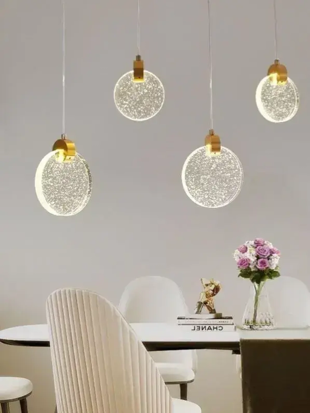 Хрустальная люстра; Люстра подвесная; светодиодный LED 3 режима освещения (3000-6500 К);