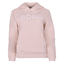 Женская Кофта теннисная Björn Borg BB Logo Hood W - whitecap gray