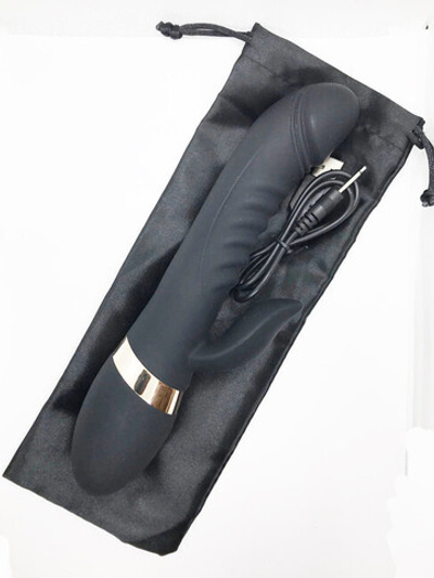 Супер-мощный женский пульсатор Kyleigh Vibrating Rod black (черный) (Цвет: черный)