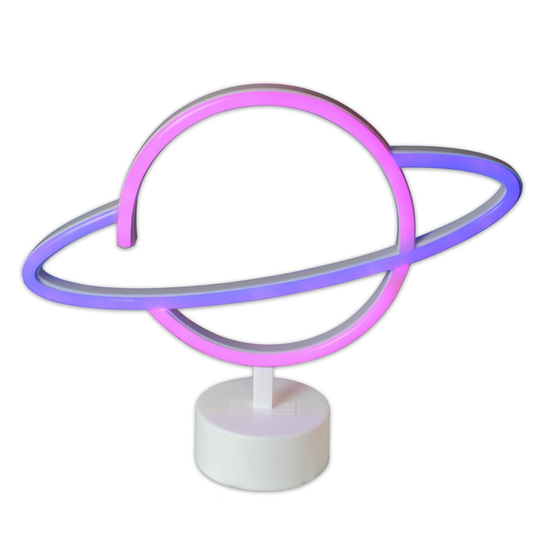 Ночник неоновый Планета Сатурн