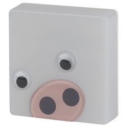 Ночник - светильник светодиодный ЭРА NN-631-LS-P в розетку с датчиком освещенности розовый