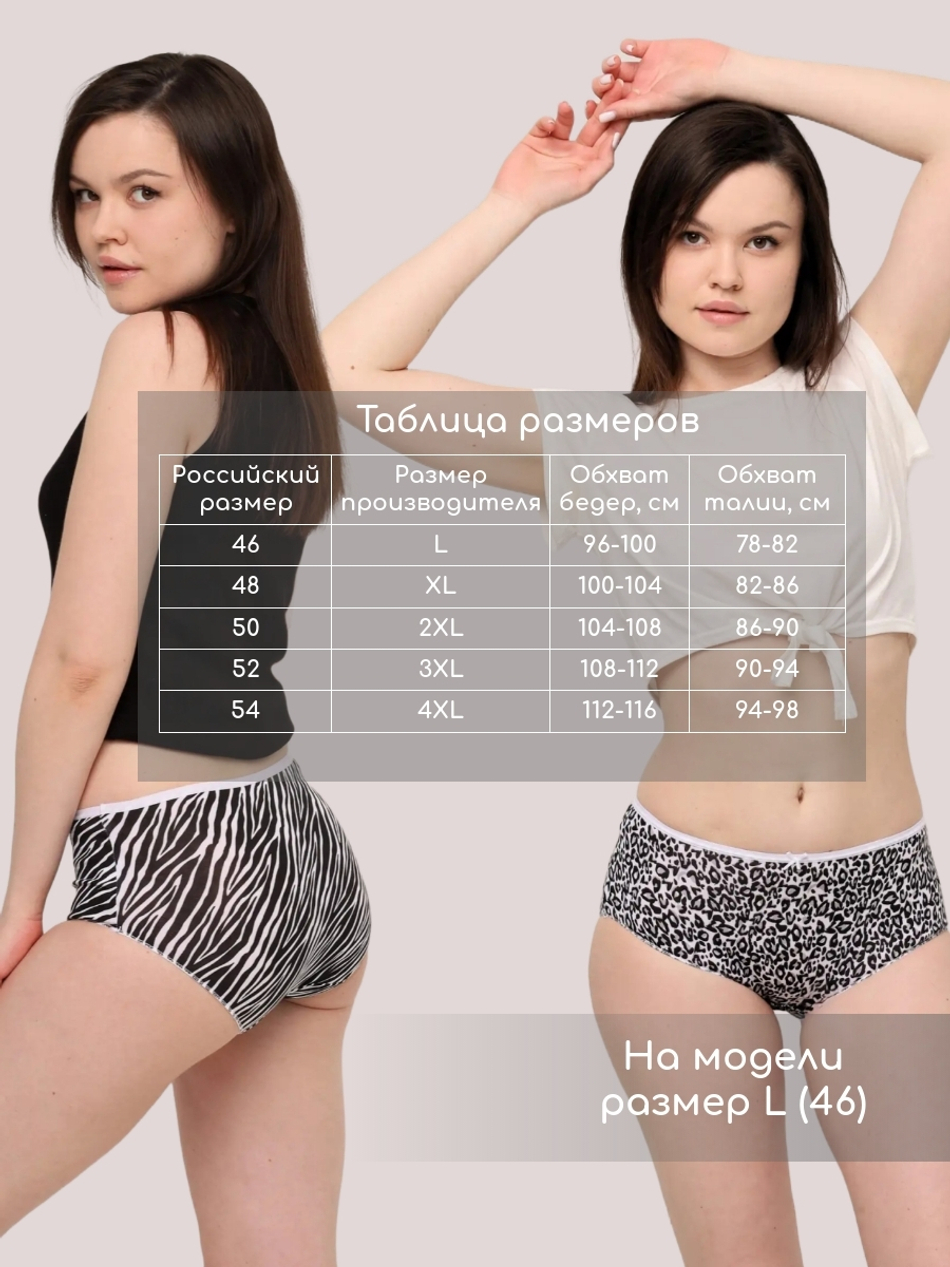 Трусы женские Миди (2 шт в упаковке), 113435/SS21-MIDI