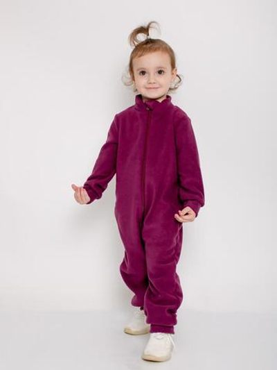 Комбинезон д/девочки флис "Льдинка-8" К-85/8 р.86, Тёмно-бордовый (Ивашка)