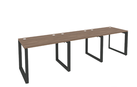 Рабочая станция на О-образном металлическом каркасе 3 места 800 Onix