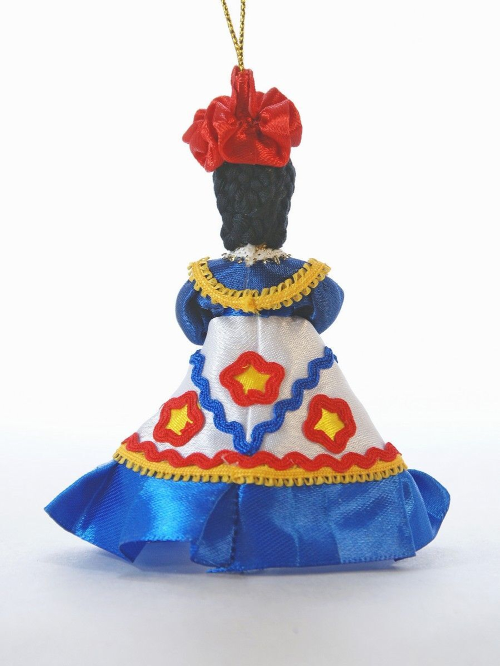 Кукла-подвеска Барынька в стиле дымковской игрушки