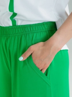 Костюм трикотажный оверсайз с широкими брюками