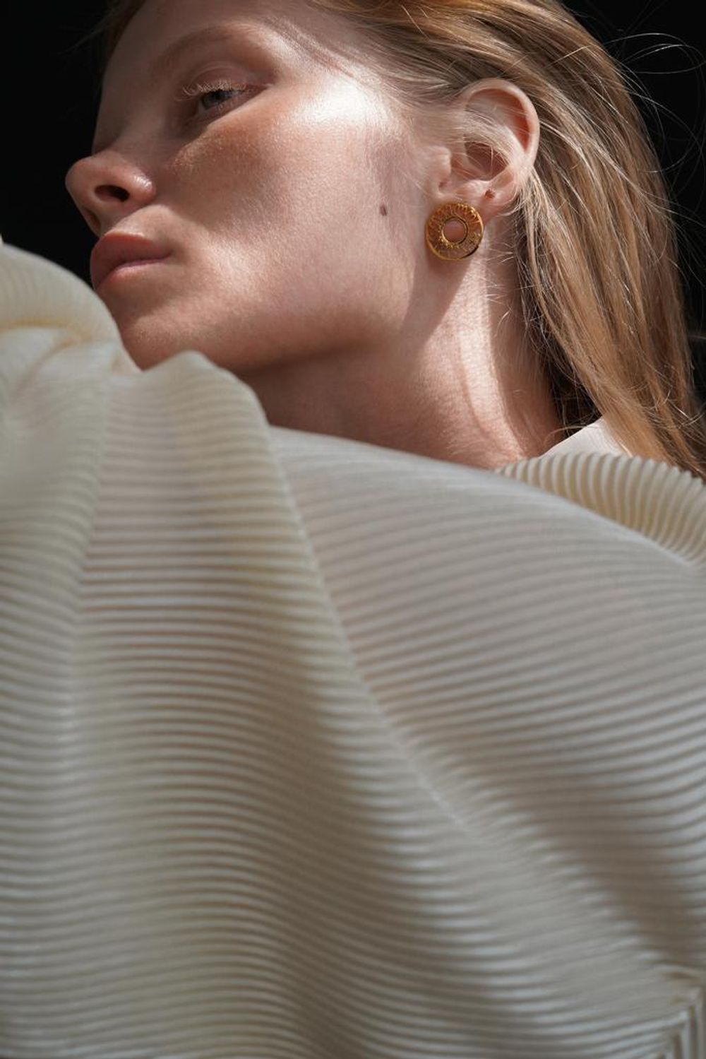 Серьги Sakartvelos Mze, позолота