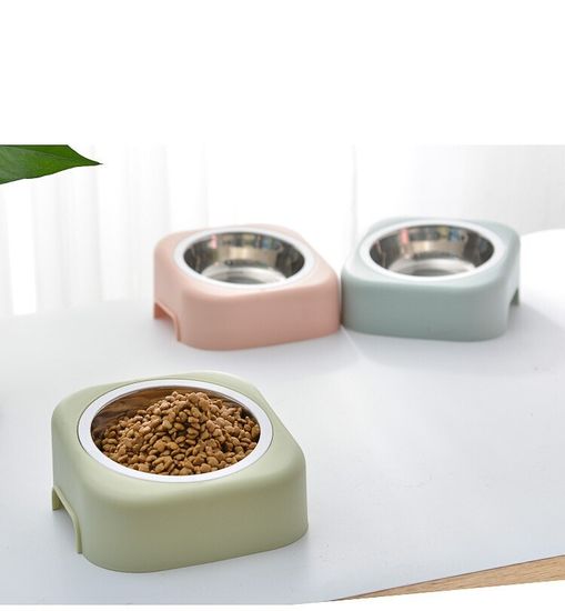 Миска для домашних животных, 8 градусов, защита позвоночника нержавеющая сталь, съемная