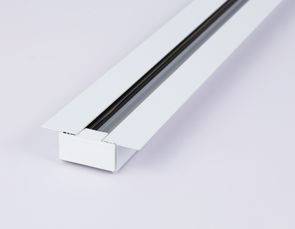 Шинопровод встраиваемый однофазный Standard 220V GL7121 WH белый 1000*58.6*18 (ввод питания, 1 заглушка, крепление в комплекте)