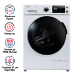 Стиральная машина c сушкой инвертором и паром MAUNFELD MFWM1586WH 8 кг./6кг. сушка