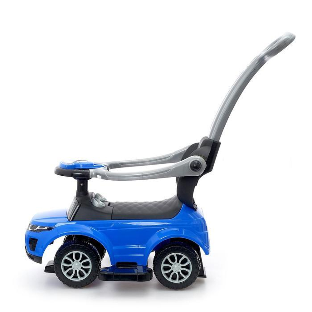 4898310 Толокар - каталка «Тачка», с родительской ручкой, цвет синий