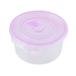 Контейнер для СВЧ 0,4л круглый с клапаном СМАЙЛ