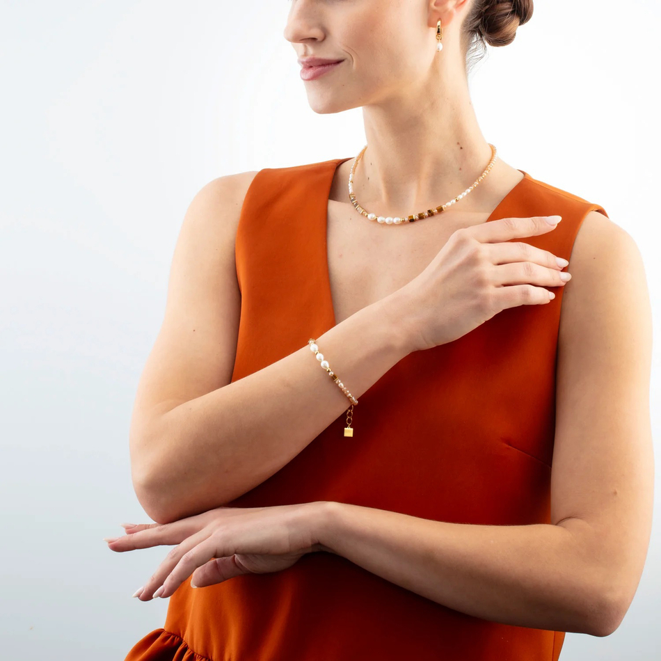 Серьги Coeur de Lion Brown-Beige 1135/21-1110
