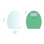 Зеркало MIXLINE "Уют" 500*575 (ШВ) с полкой