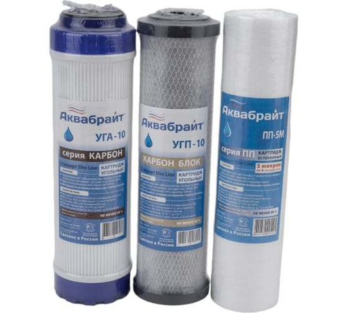 Картридж Аквабрайт Стандарт К1 комплект для очистки воды