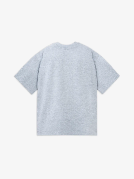 Футболка оверсайз (cерый меланж) 190 г