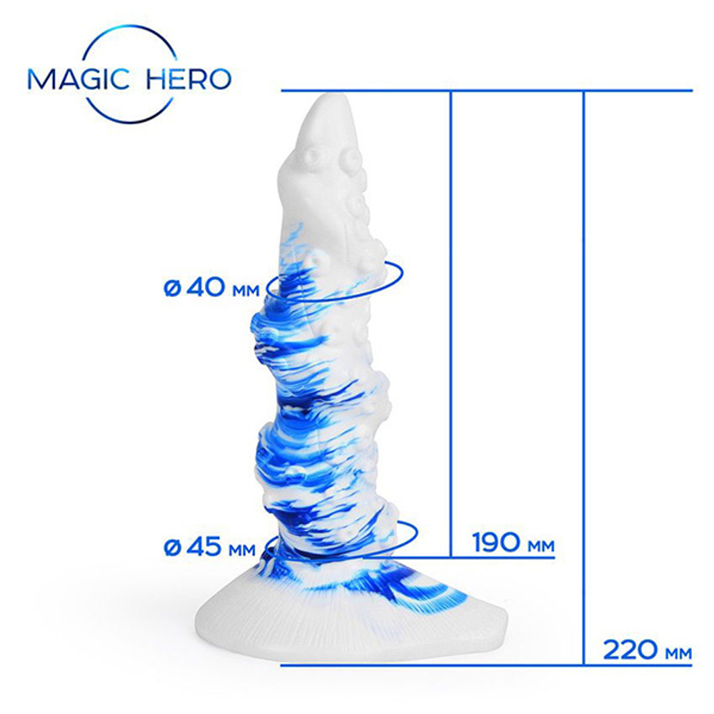 Фантазийный спиралевидный фаллоимитатор-щупальце 22см Bior Toys Magic Hero MH-13012