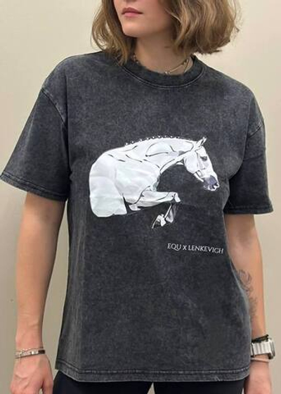 Футболка EQUxLenkevich (ткань варенка, серый)