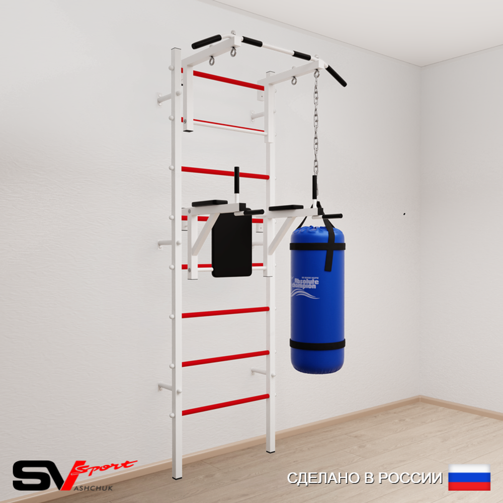 Шведская стенка Sv Sport 5033 (Турник стандарт/Брусья/Цепь/Мешок 30кг)