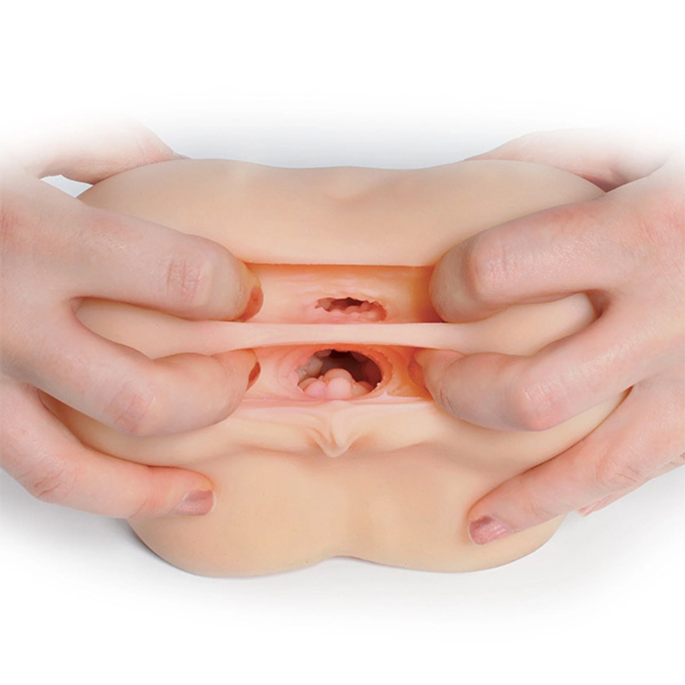 Мастурбатор мини-полуторс с 2 входами (вагина и анус) PipeDream PDX Extreme Fuck Me Silly to Go Petite Fantasy Bubble Butt RD433