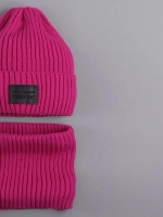 Шапка и снуд для девочки осенние