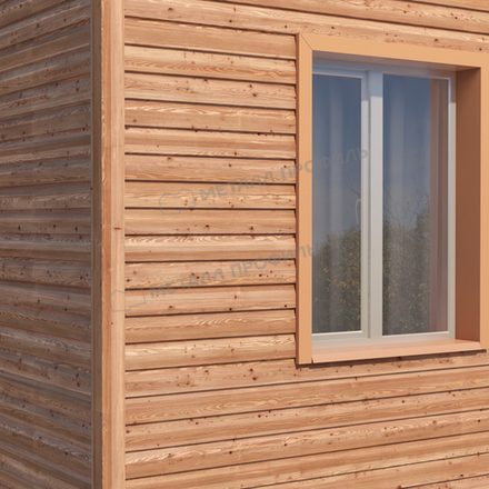 Сайдинг металлический Корабельная доска ECOSTEEL Текстура 0,5мм Кедр