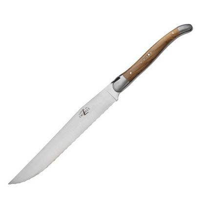 Нож для хлеба 17.5см Forge de Laguiole рукоятка из оливы-матовые митры