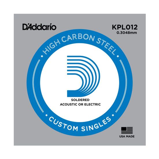 Струна одиночная для акустической и электрогитары D'ADDARIO KPL012
