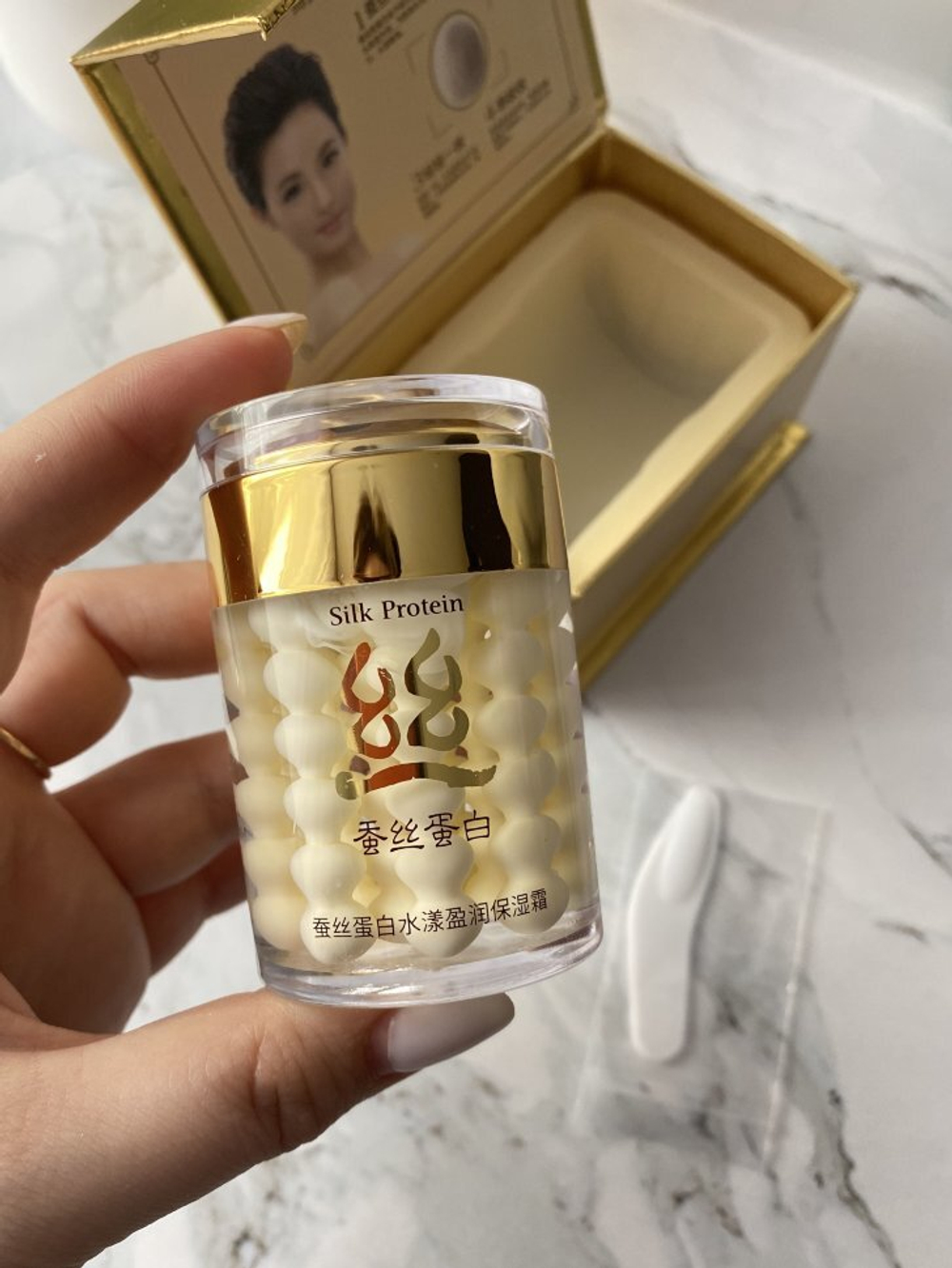 Крем для лица с протеинами шелка, 60г