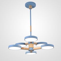 Люстра на штанге TURNA DBL L6 Blue